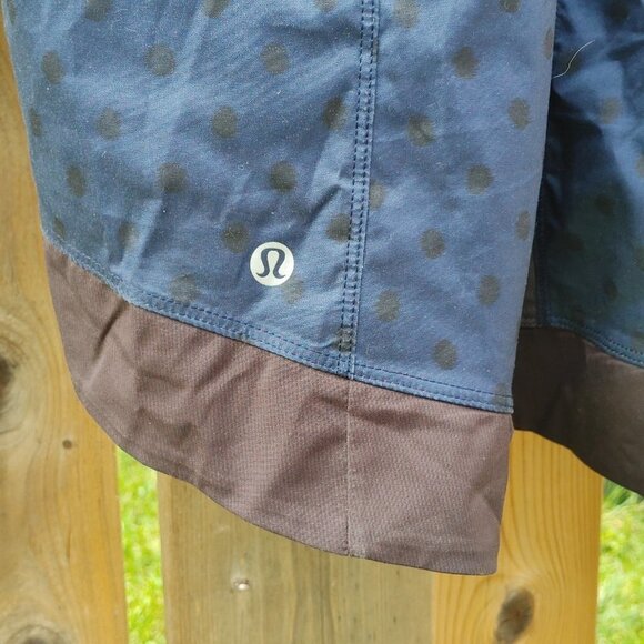 Lululemon Gather And Sprint Jacket Ghost Dot Deep Navy Black / Black Siz… - Picture 7 of 10